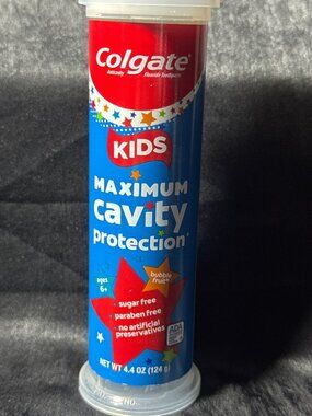 Colgate Kids Maximum Cavity Protection Toothpaste Bubble Fruit Flavor 4.4 Oz